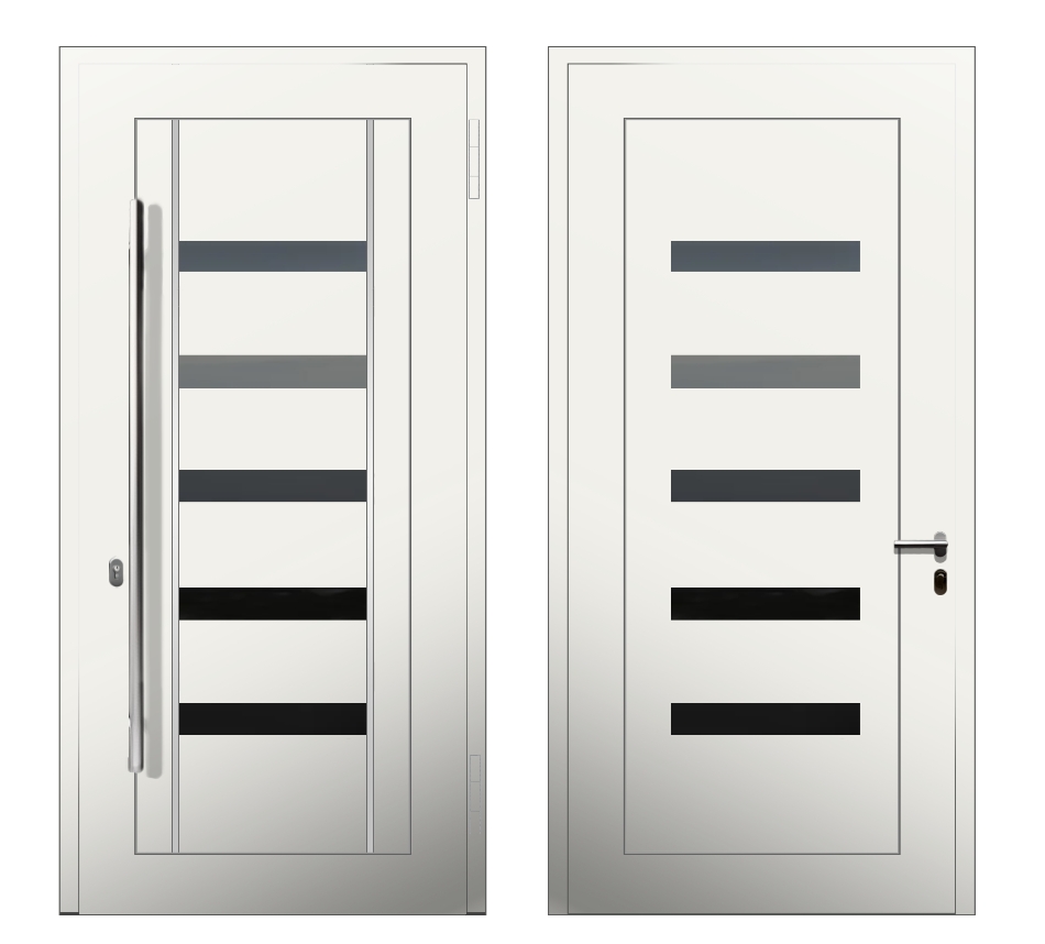 Для частного дома: Дверь D-088 S Белый - фото