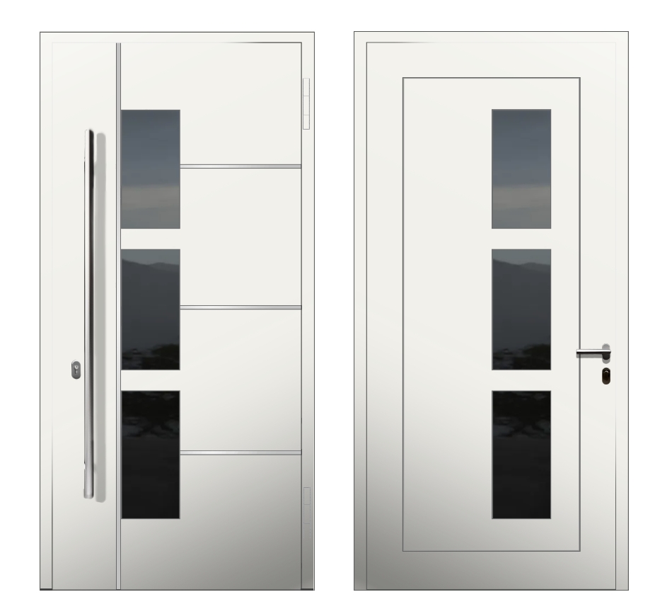 Для частного дома: Дверь K-5.3 S1 Белый - фото