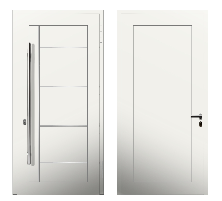 Для частного дома: Дверь K-5 S Белый - фото