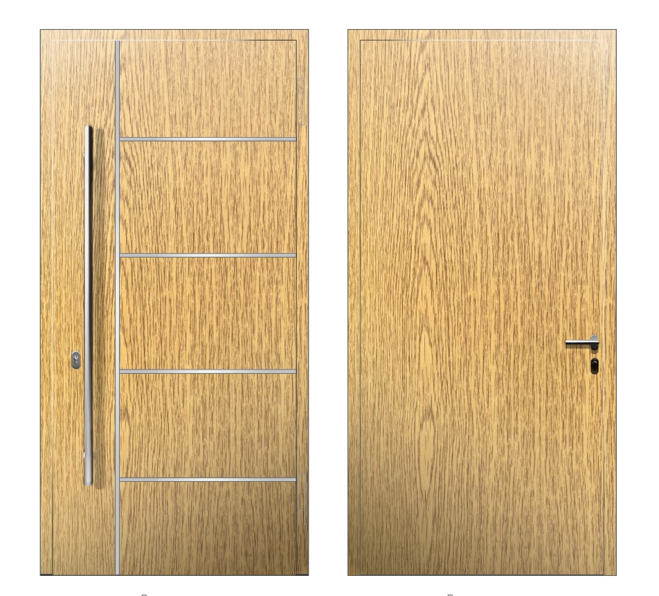 Теплые: Дверь K-5 S2 Светлый дуб - фото