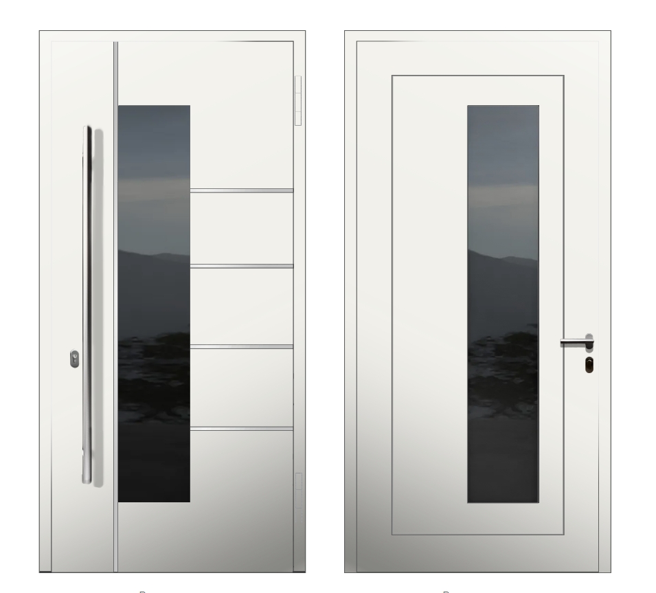 Для частного дома: Дверь K-5.1 S1 Белый - фото