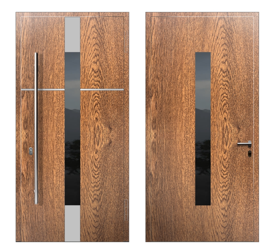 Входные двери премиум класса: Дверь A-034 S2 Орех - фото